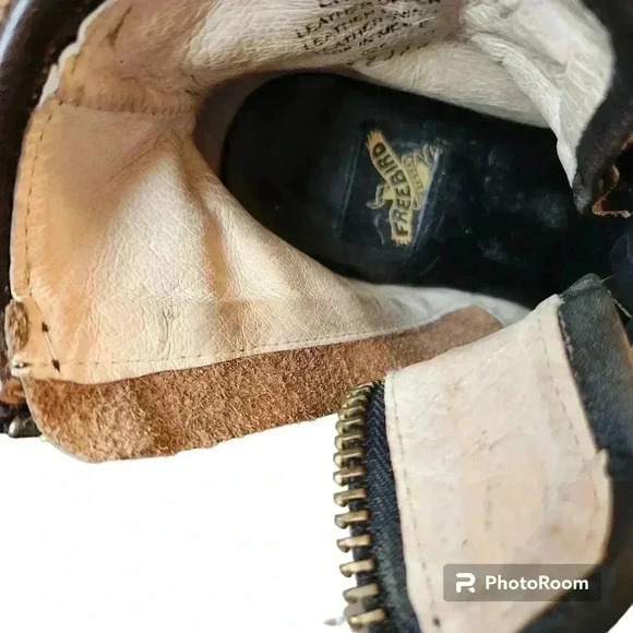 Freebird by Steven Shoes Crue Leather and Suede Bootie Red Black Size 6 - Picture 11 of 13